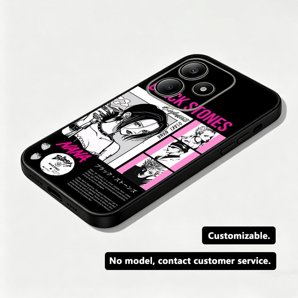 Xiaomi Redmi Note 14 - غطاء هاتف بتصميم أنمي أنيق للفتيات